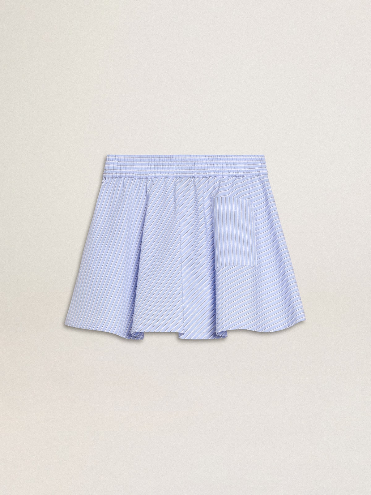Golden Goose Girls' skirt with light blue stripes