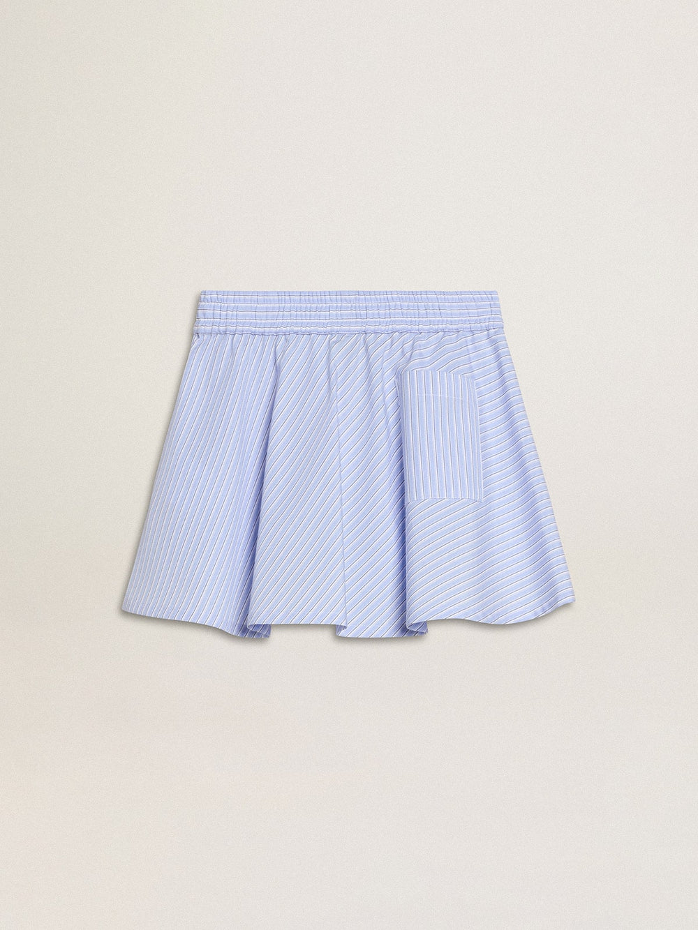 Golden Goose Girls' skirt with light blue stripes
