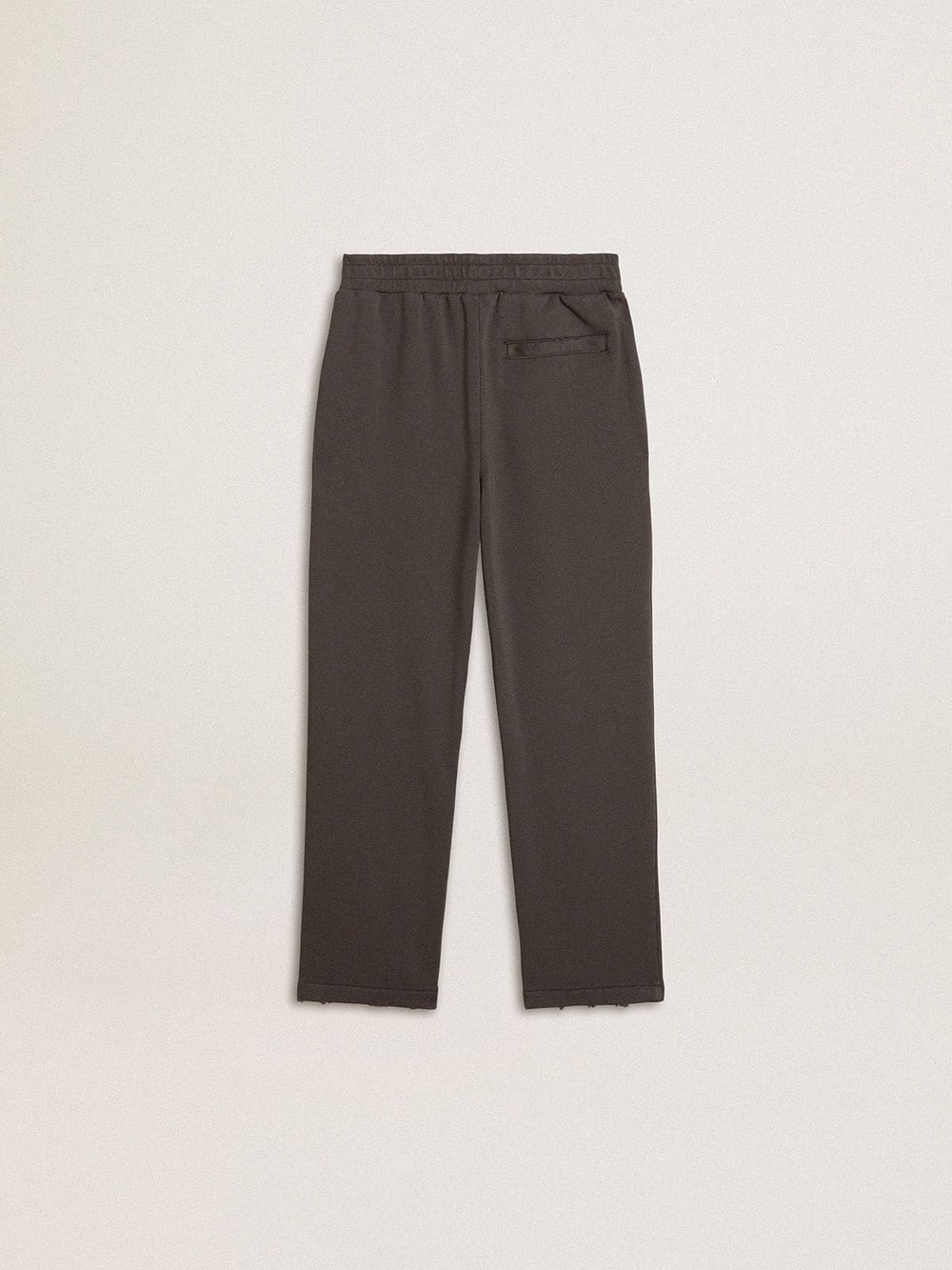 Golden Goose Kids' military-green jogging pants with embroidery