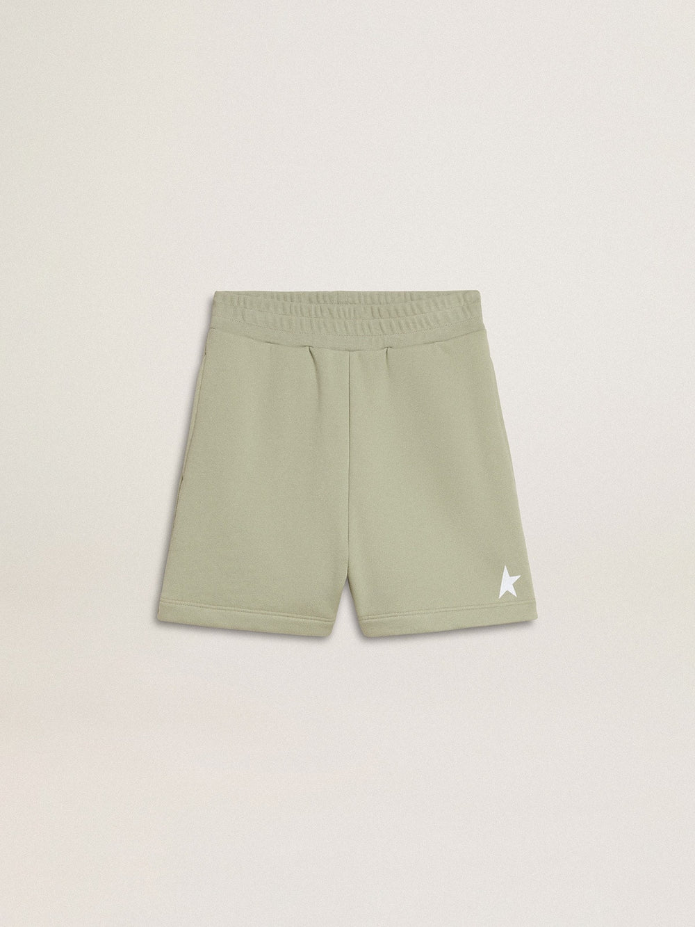 Golden Goose Light green shorts with white star