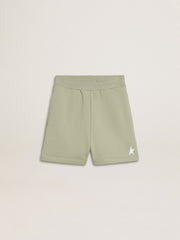 Golden Goose Light green shorts with white star