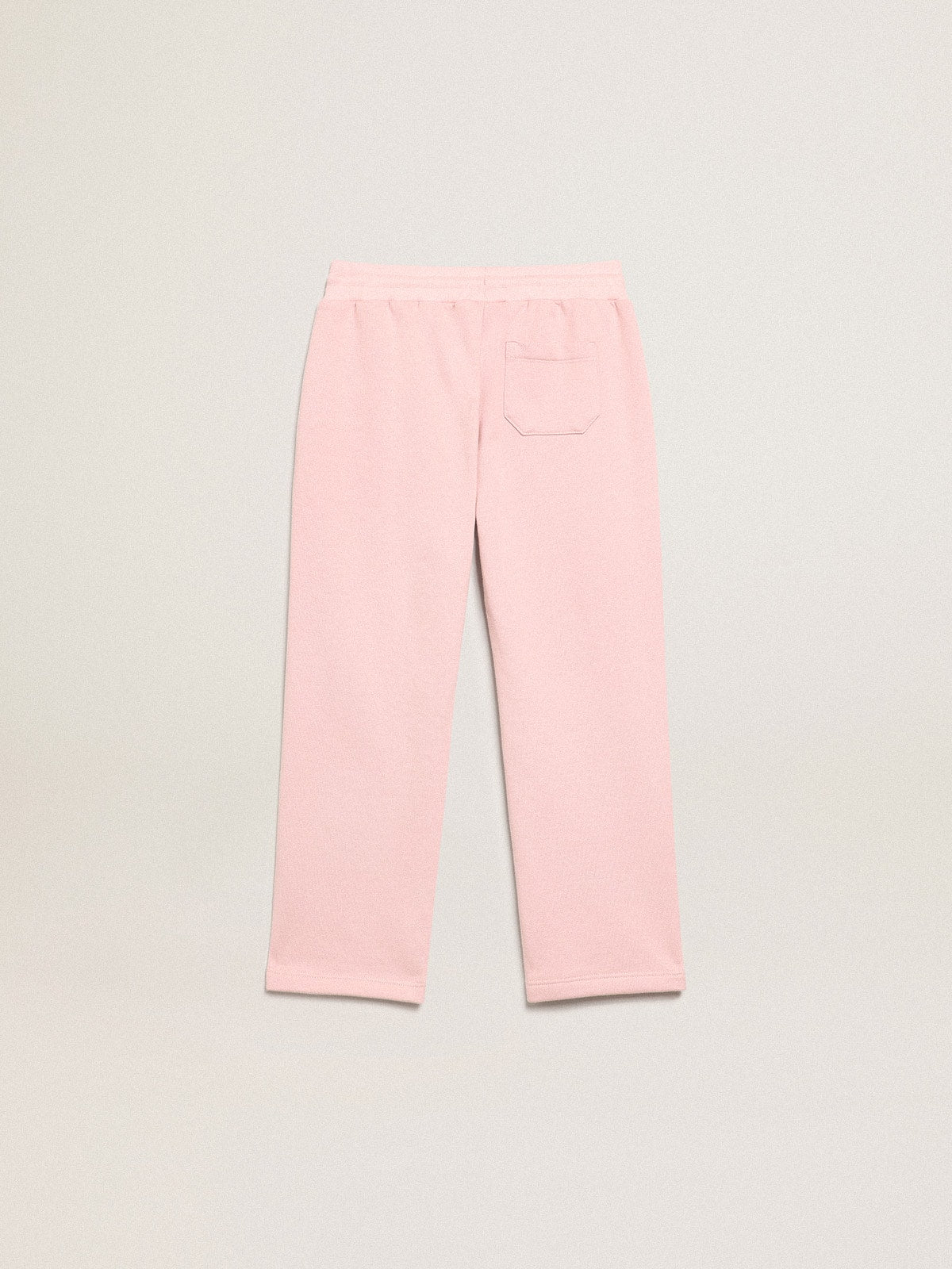 Golden Goose Pink joggers with glitter star on the front