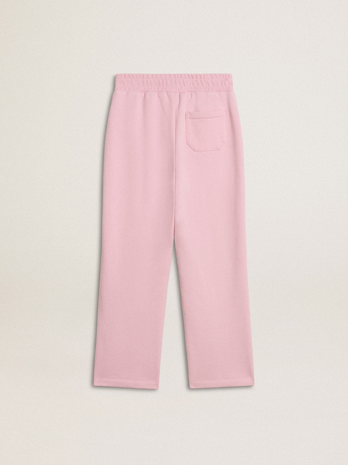 Golden Goose Pink joggers with glitter star on the front