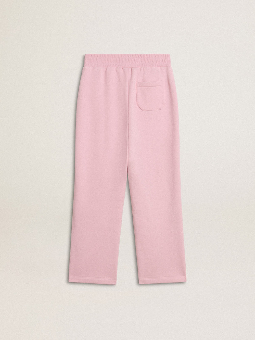 Golden Goose Pink joggers with glitter star on the front