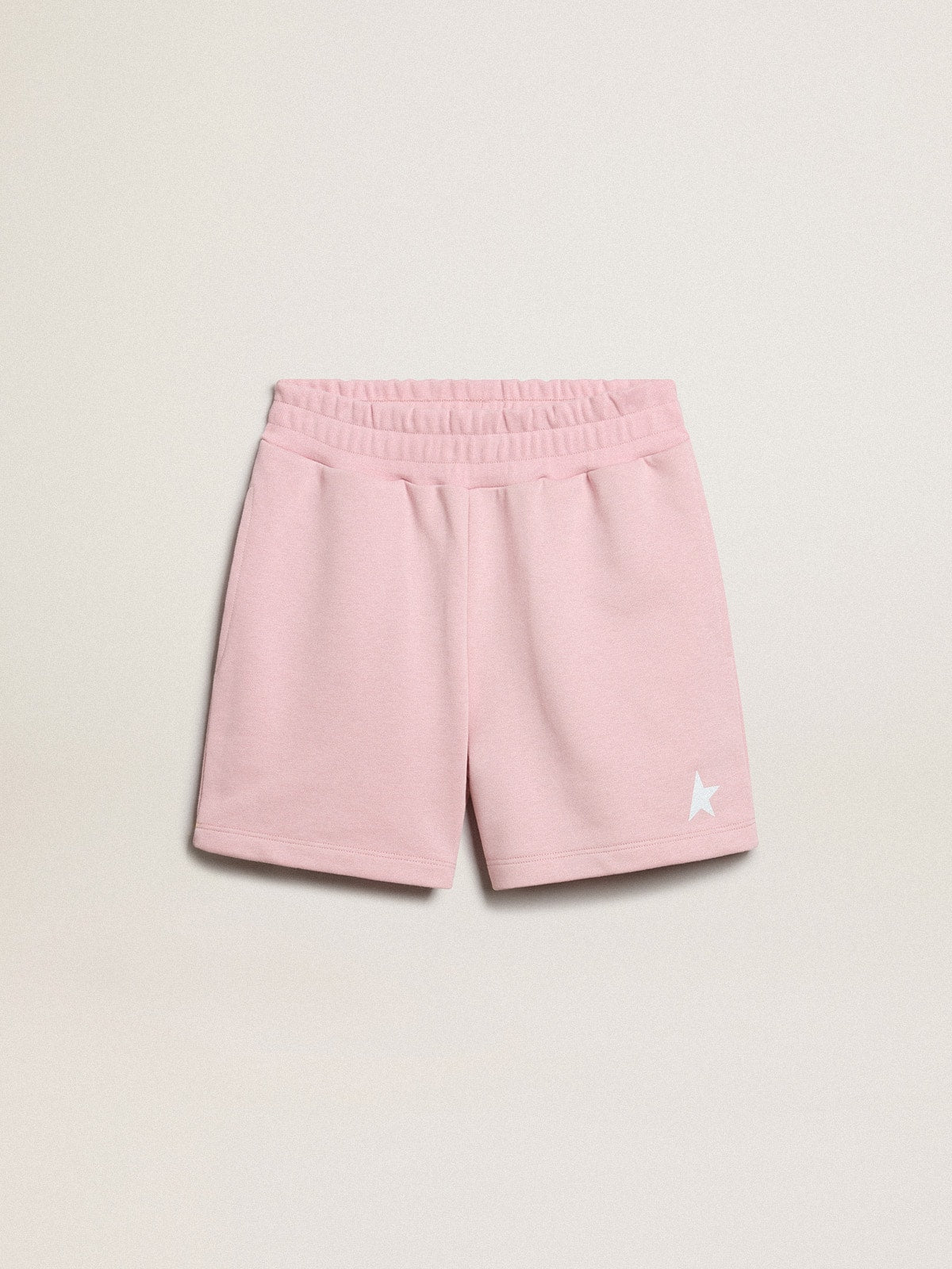 Golden Goose Girls’ shorts in pink with white star
