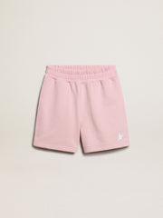Golden Goose Girls’ shorts in pink with white star