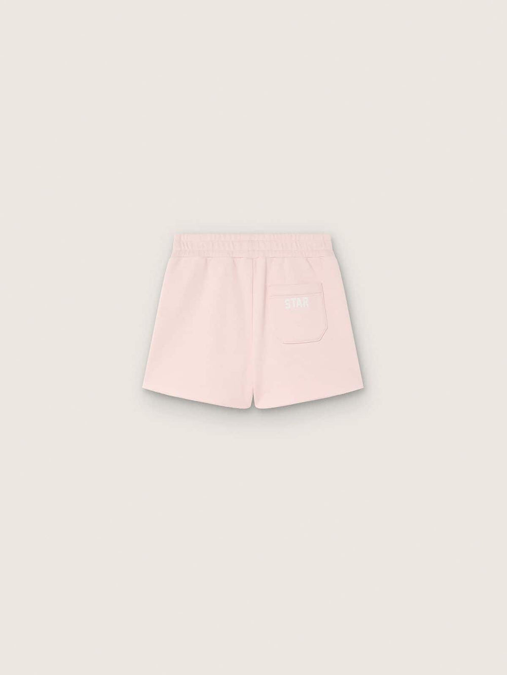 Golden Goose Star girls’ shorts in pink cotton with patch and logo