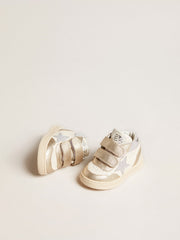Golden Goose June Junior in nappa and metallic leather inserts with glitter star