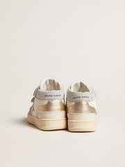 Golden Goose June Junior in nappa and metallic leather inserts with glitter star