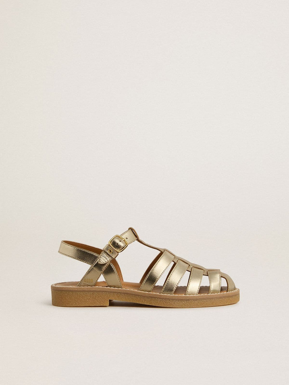 Golden Goose Maxime Young sandals in gold leather