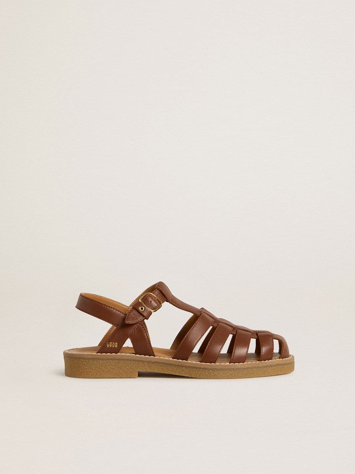Golden Goose Maxime Young sandals in brown leather