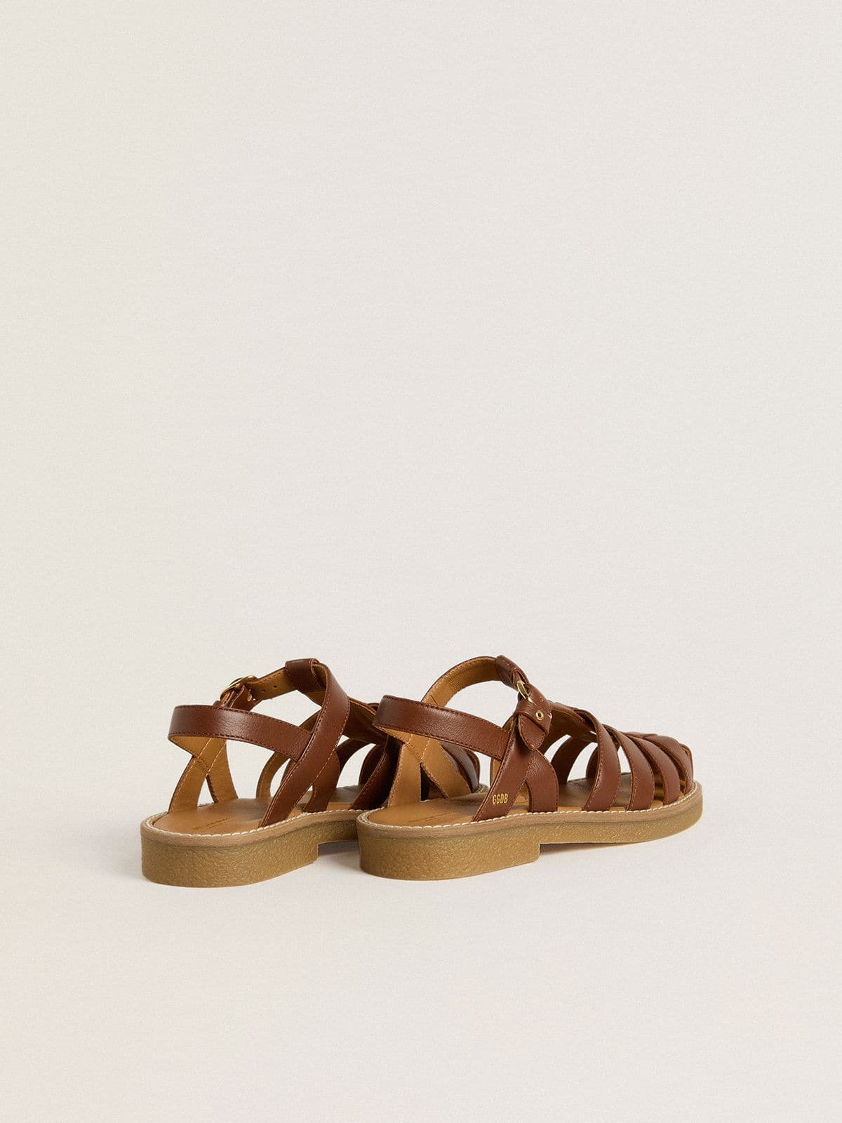 Golden Goose Maxime Young sandals in brown leather