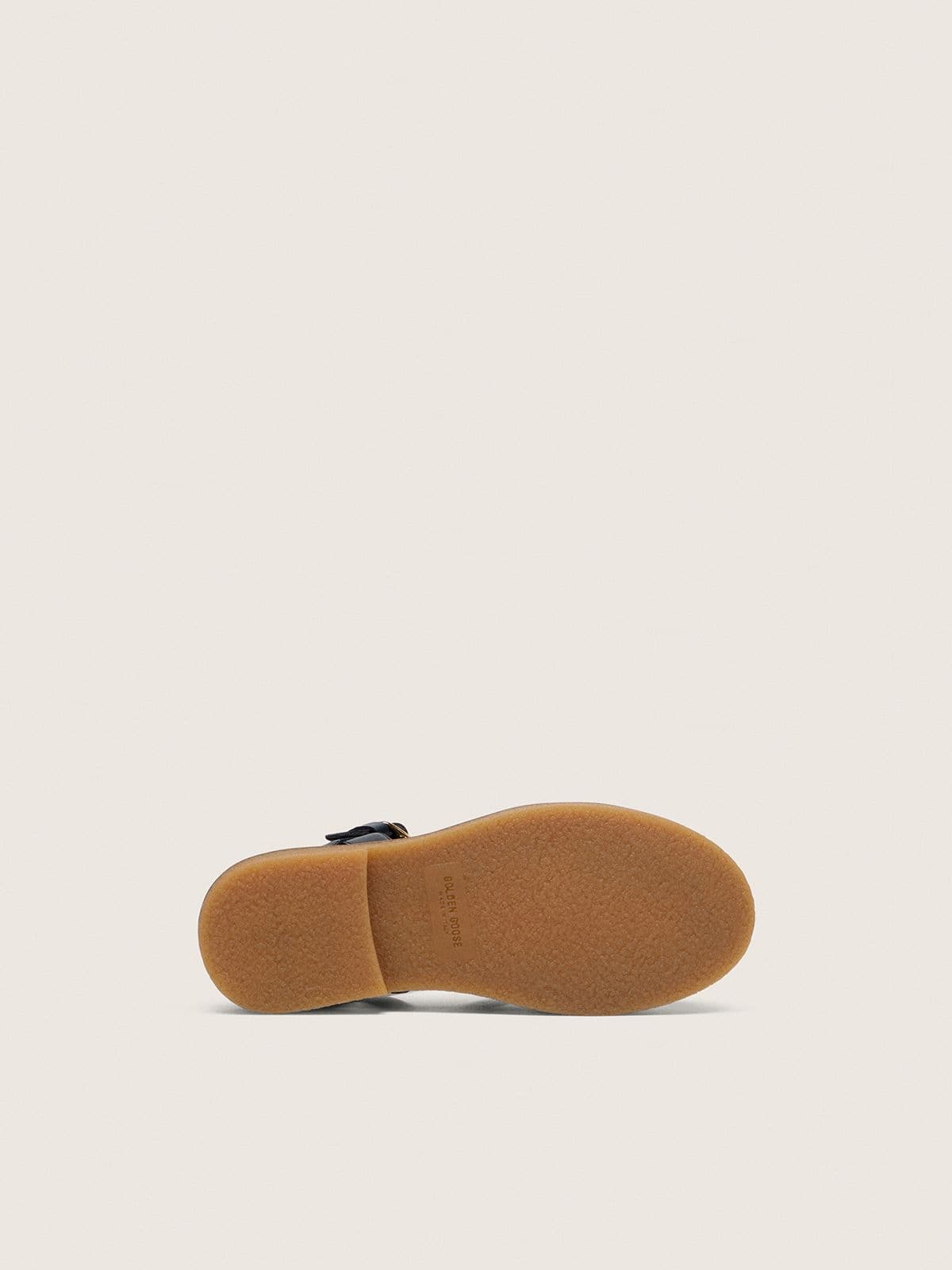 Golden Goose Junior Maxime sandals in navy-blue leather