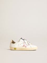 Golden Goose Junior Old School with metallic peach leather star