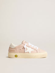Golden Goose Pink May Teen with white leather star