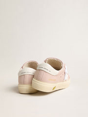 Golden Goose Pink May Teen with white leather star