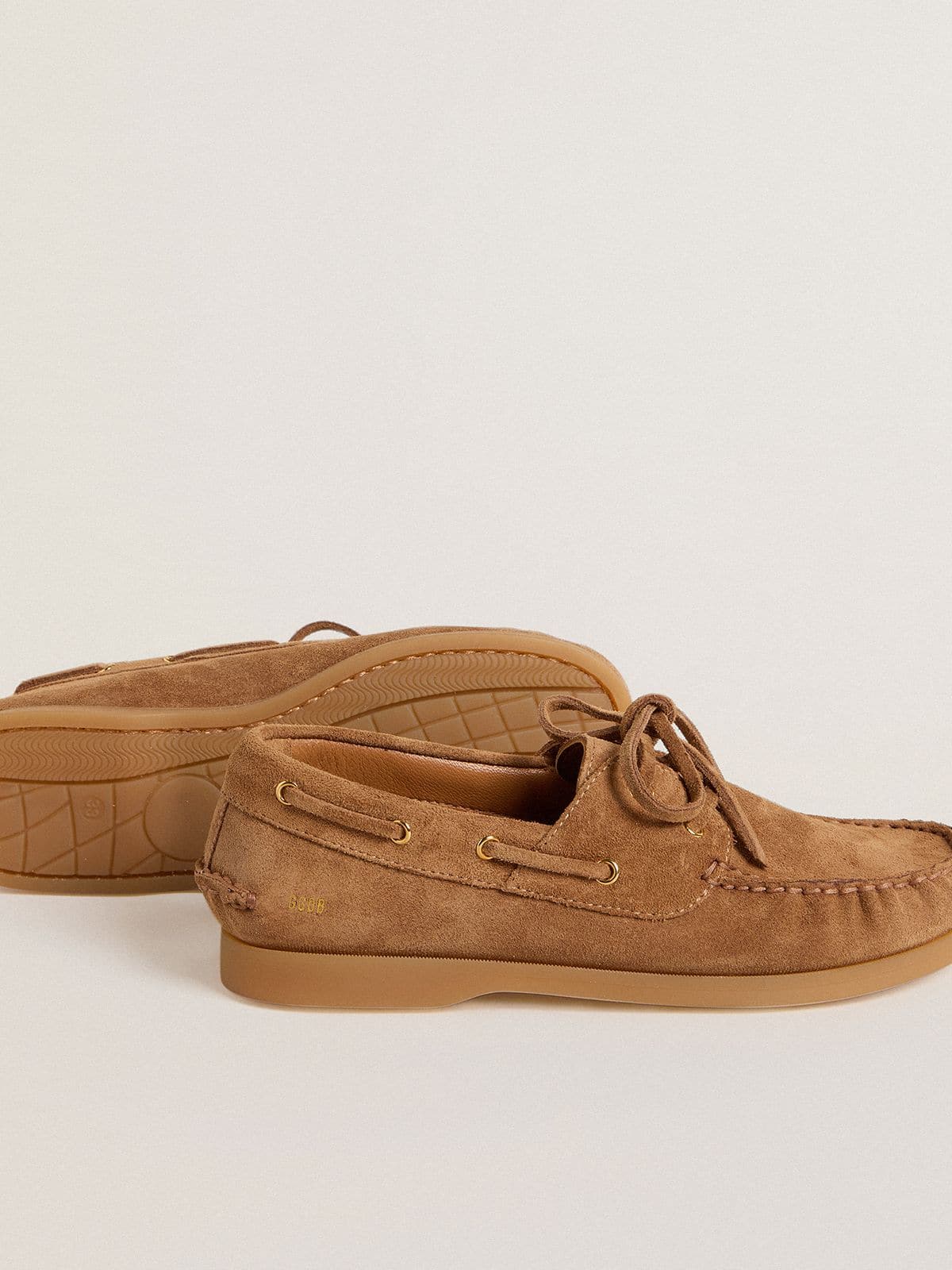 Golden Goose Young Cruise loafer in light brown suede