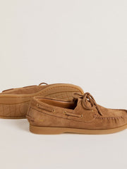Golden Goose Young Cruise loafer in light brown suede