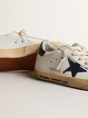 Golden Goose Super-Star Young in nappa with a printed star and black heel tab