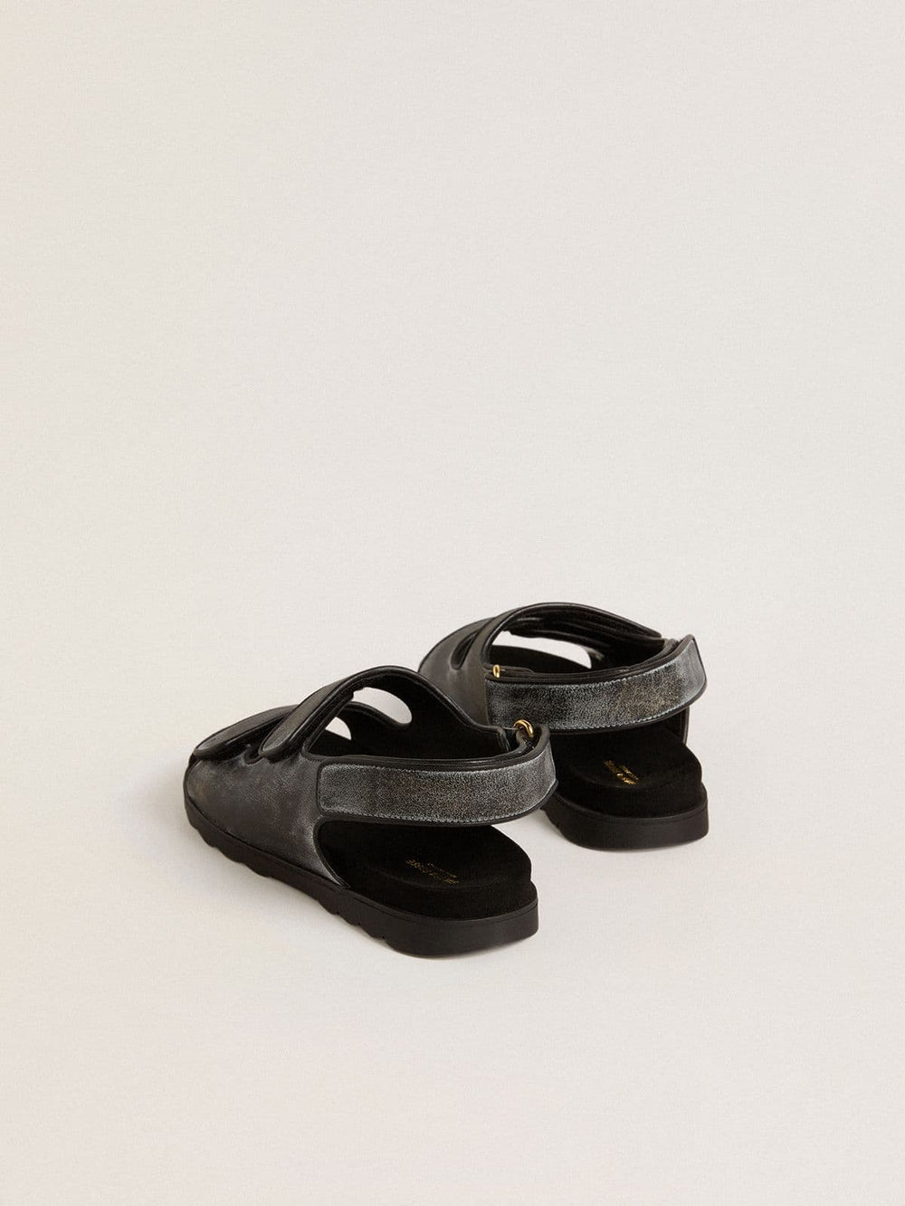 Golden Goose Noa Young sandals in distressed black leather