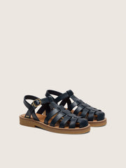 Golden Goose Young Maxime sandals in navy-blue leather