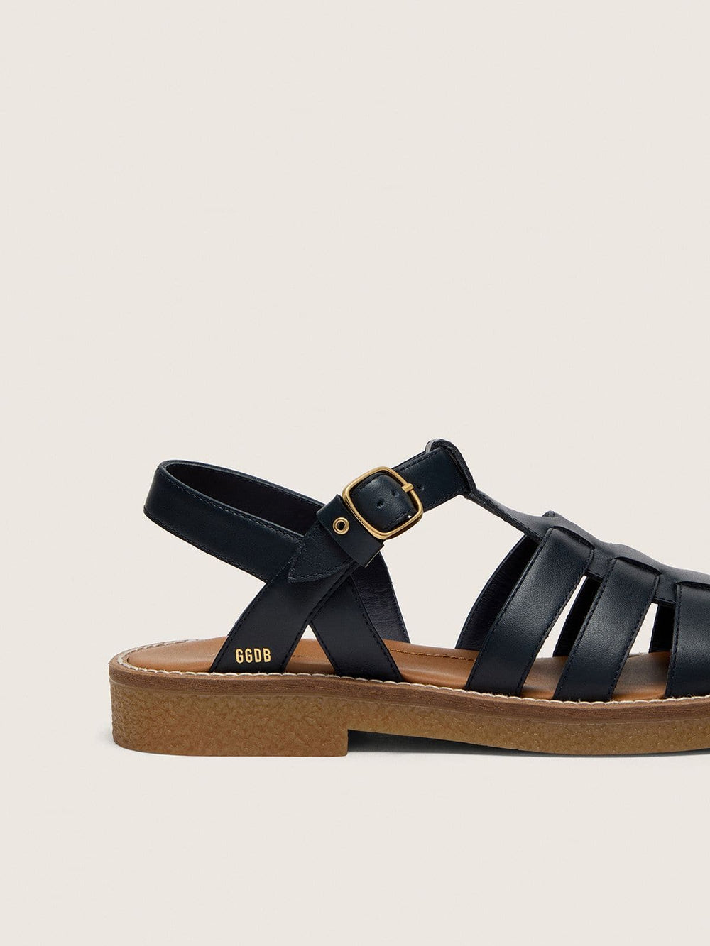 Golden Goose Young Maxime sandals in navy-blue leather