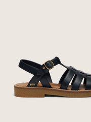 Golden Goose Young Maxime sandals in navy-blue leather