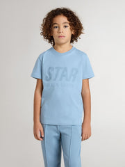 Golden Goose Boys' light blue T-shirt with print