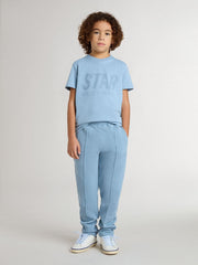 Golden Goose Boys' light blue T-shirt with print