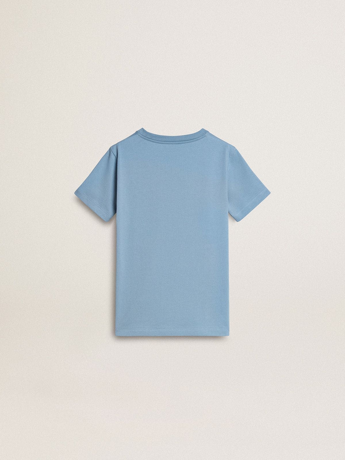 Golden Goose Boys' light blue T-shirt with print