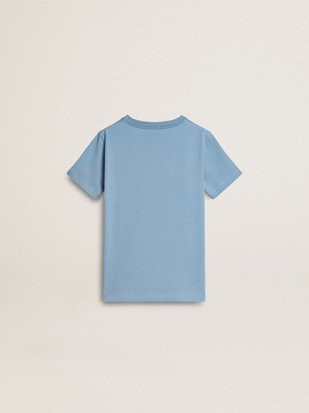 Golden Goose Boys' light blue T-shirt with print