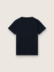 Golden Goose Journey T-shirt for boys in blue cotton jersey with digital mascot print