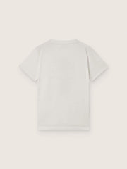 Golden Goose Journey T-shirt for boys in white cotton jersey with digital mascot print