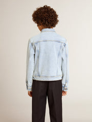 Golden Goose Light denim jacket with embroidery