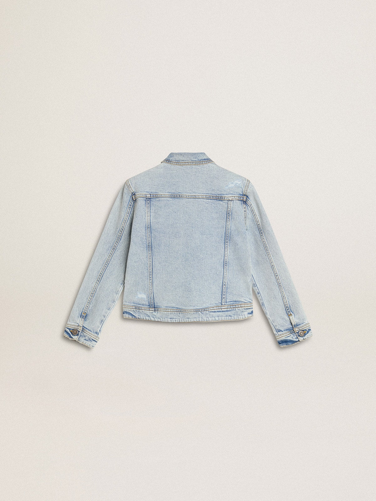 Golden Goose Light denim jacket with embroidery