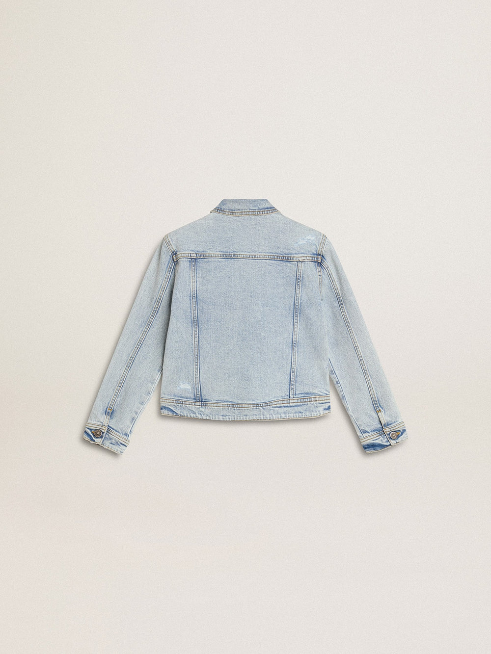 Golden Goose Light denim jacket with embroidery