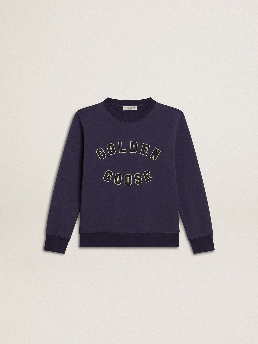 Golden Goose Blue-violet sweatshirt with Golden Goose lettering on the front