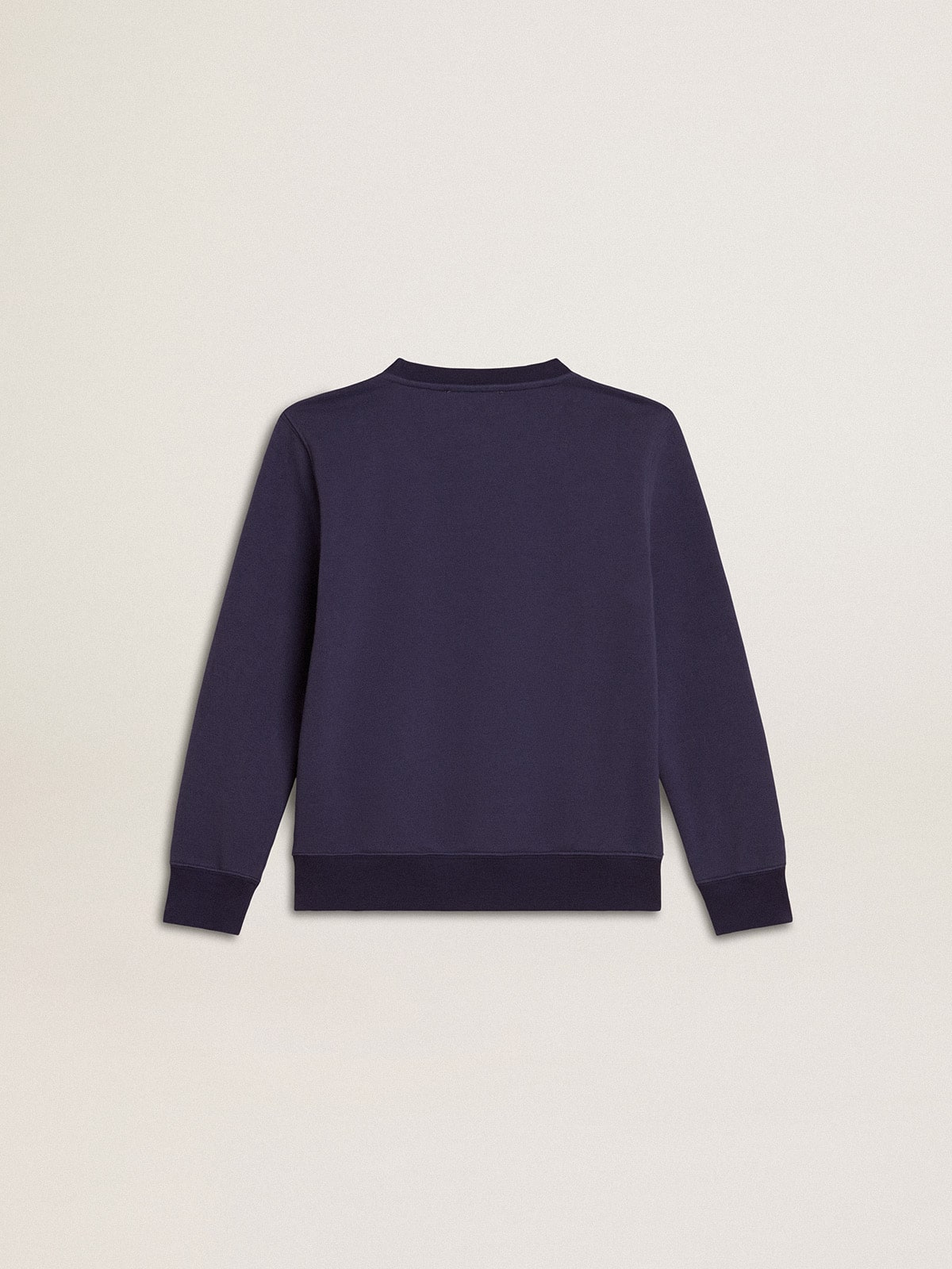Golden Goose Blue-violet sweatshirt with Golden Goose lettering on the front
