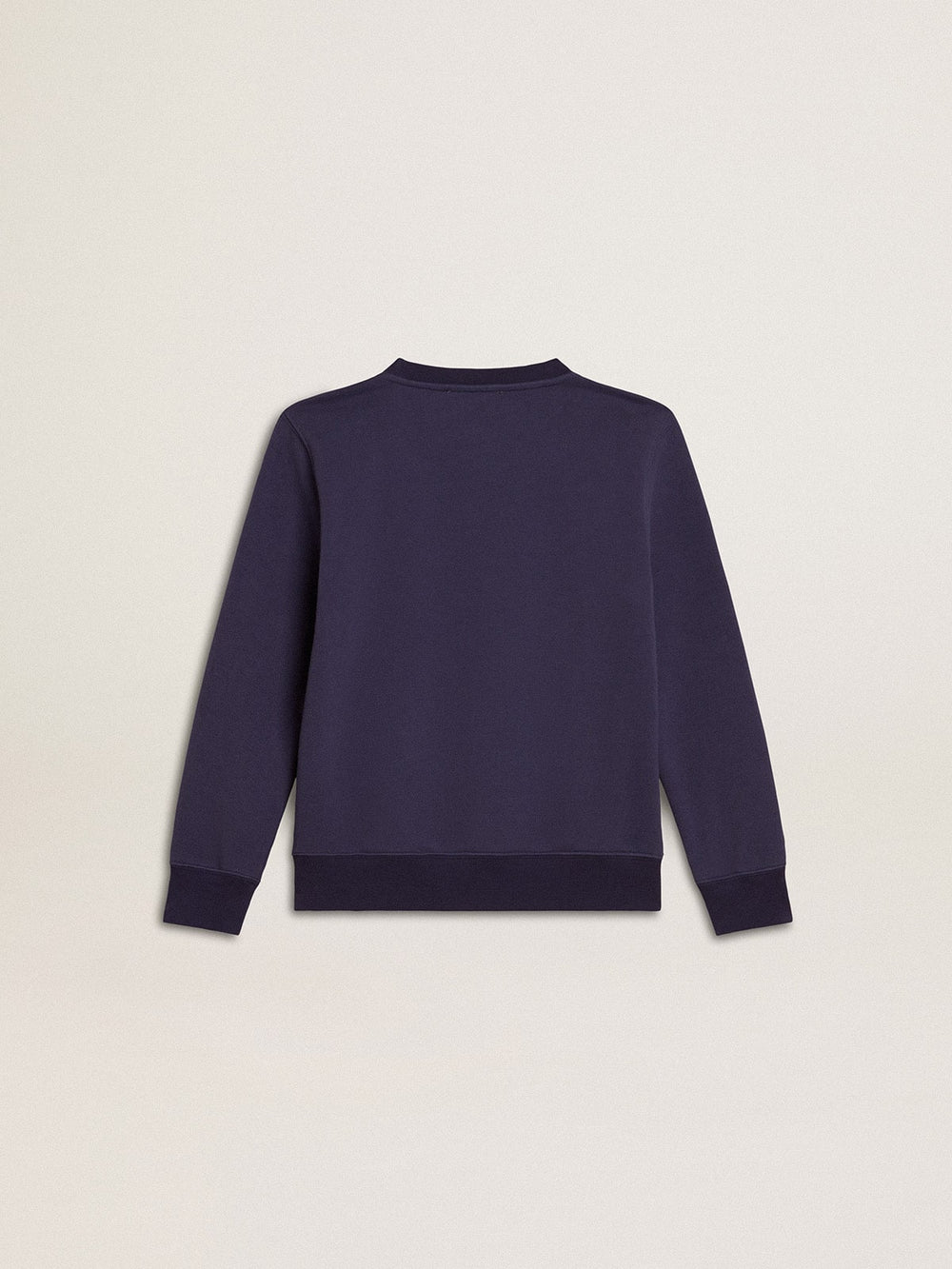 Golden Goose Blue-violet sweatshirt with Golden Goose lettering on the front