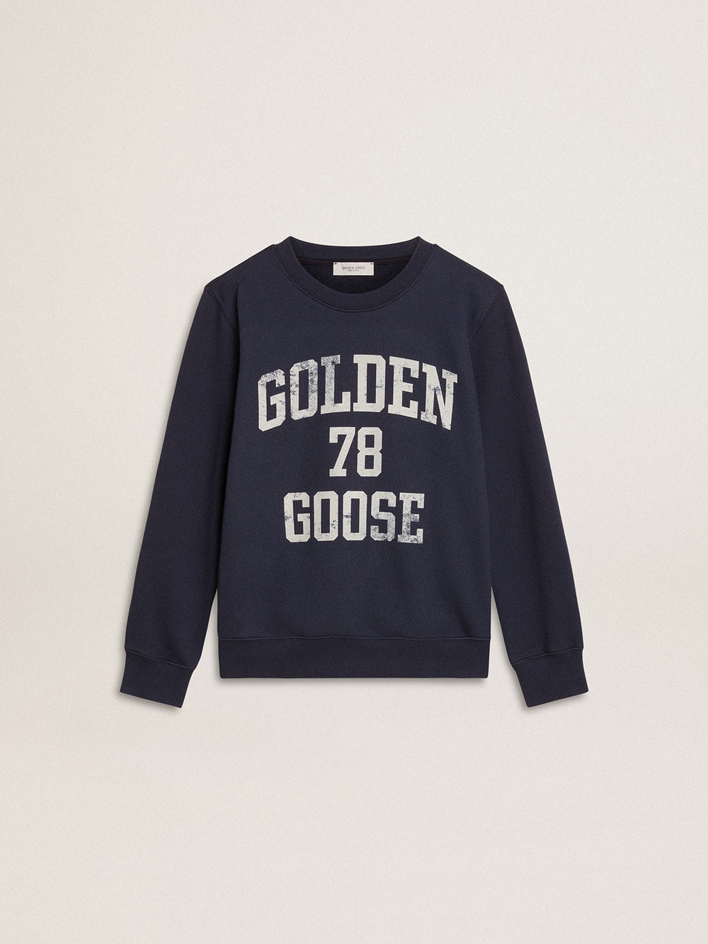Golden Goose Boys' dark blue sweatshirt with white print