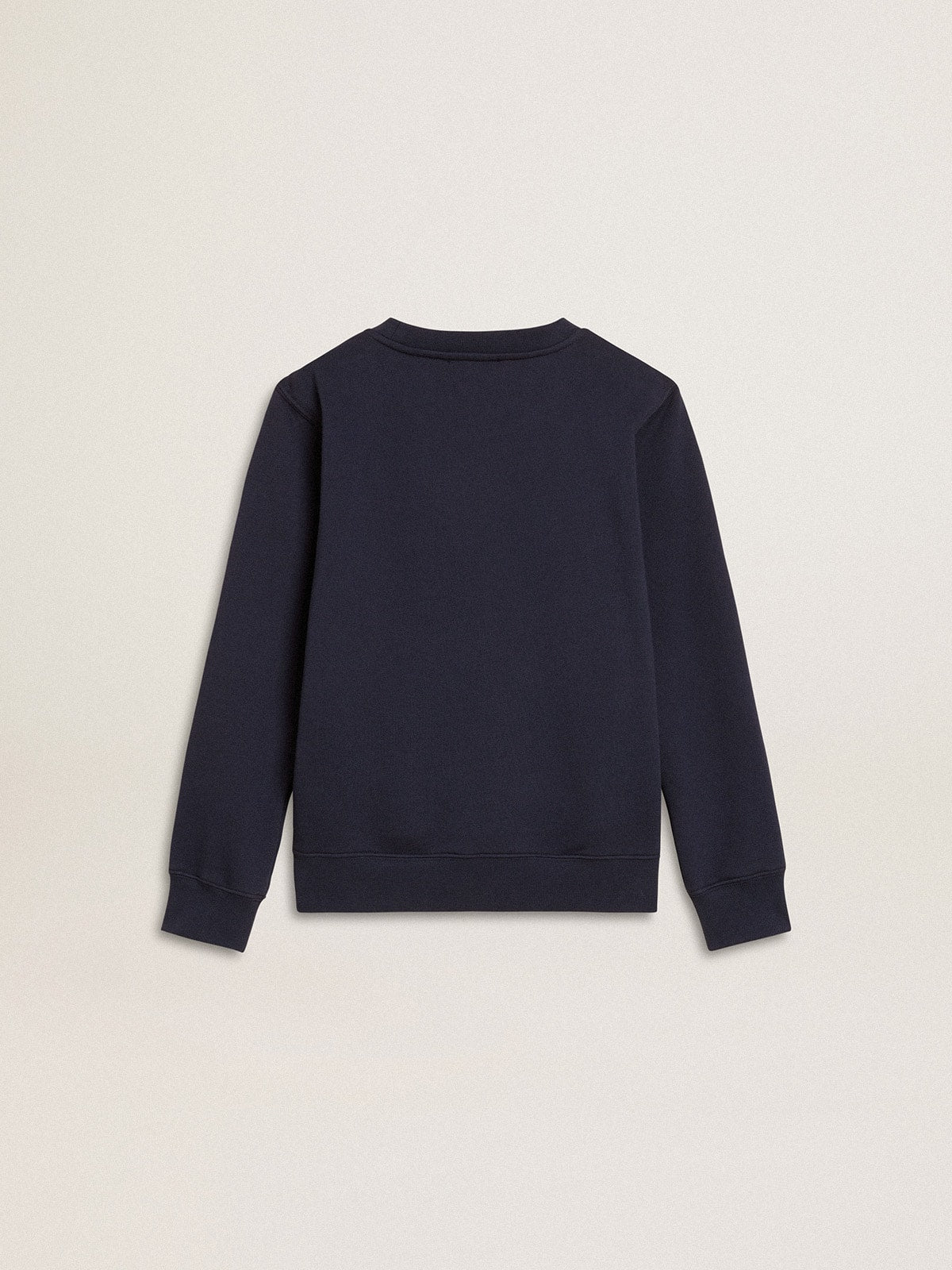 Golden Goose Boys' dark blue sweatshirt with white print