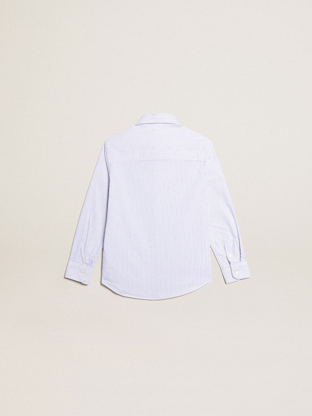 Golden Goose Boys’ shirt with light blue stripes