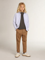 Golden Goose Boys’ T-shirt in gray with distressed treatment
