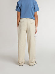 Golden Goose Kids’ beige chino pants with multicolor splashes
