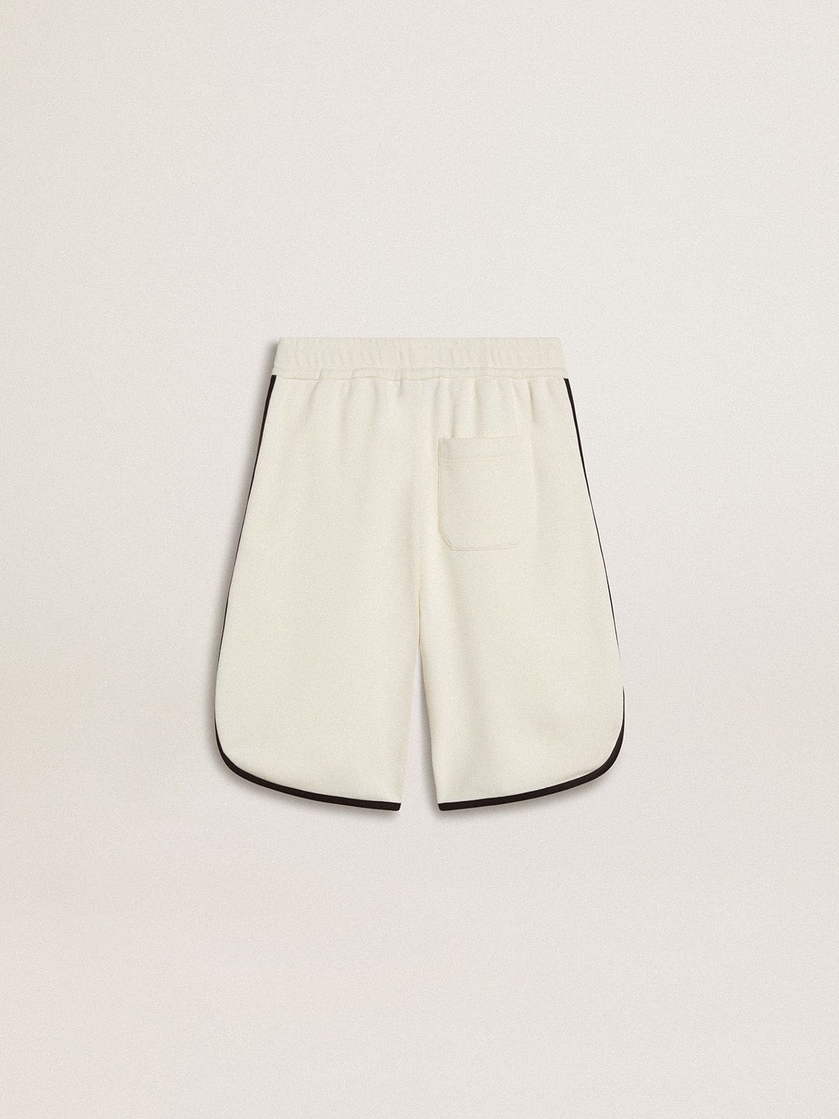 Golden Goose Boy's white shorts with embroidered logo