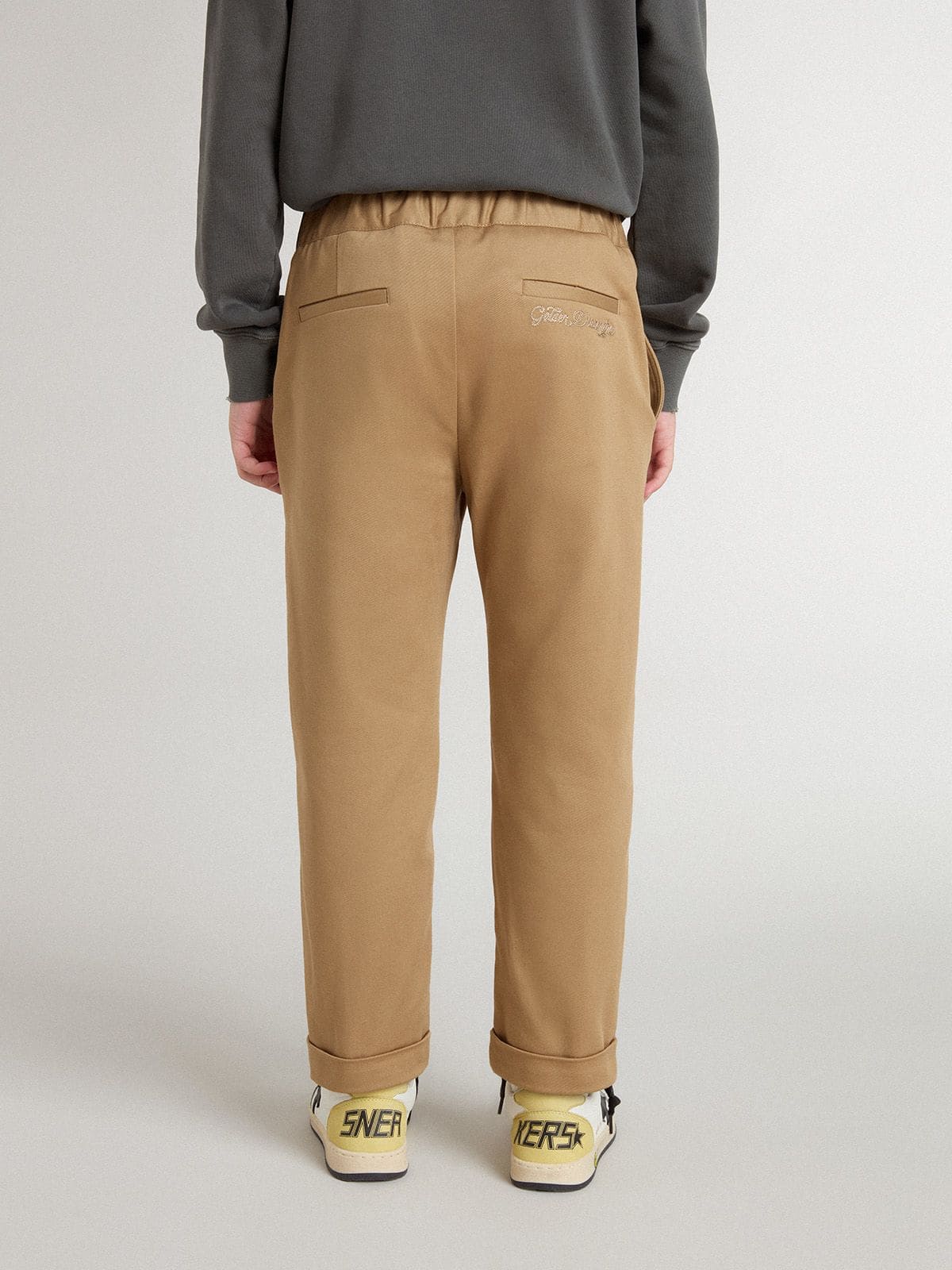 Golden Goose Kids’ chinos in tobacco-colored cotton