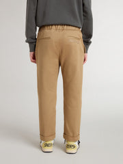 Golden Goose Kids’ chinos in tobacco-colored cotton