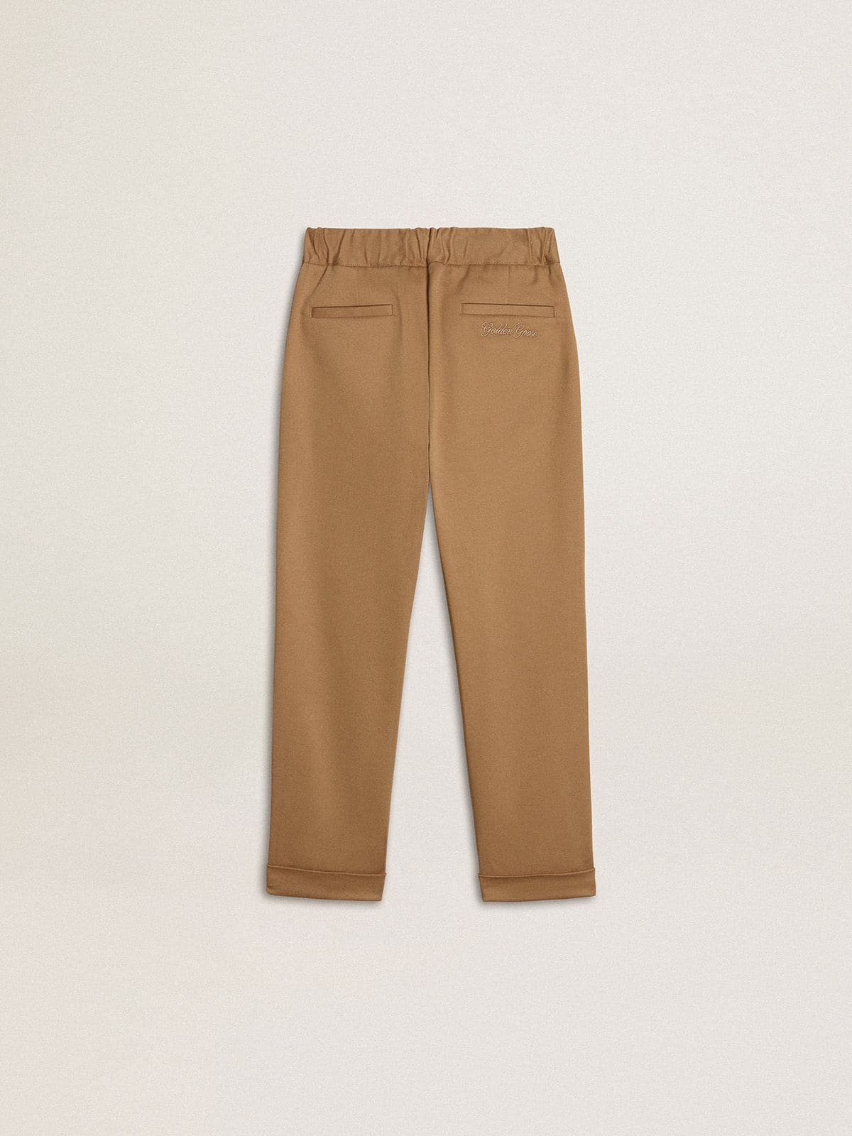 Golden Goose Kids’ chinos in tobacco-colored cotton