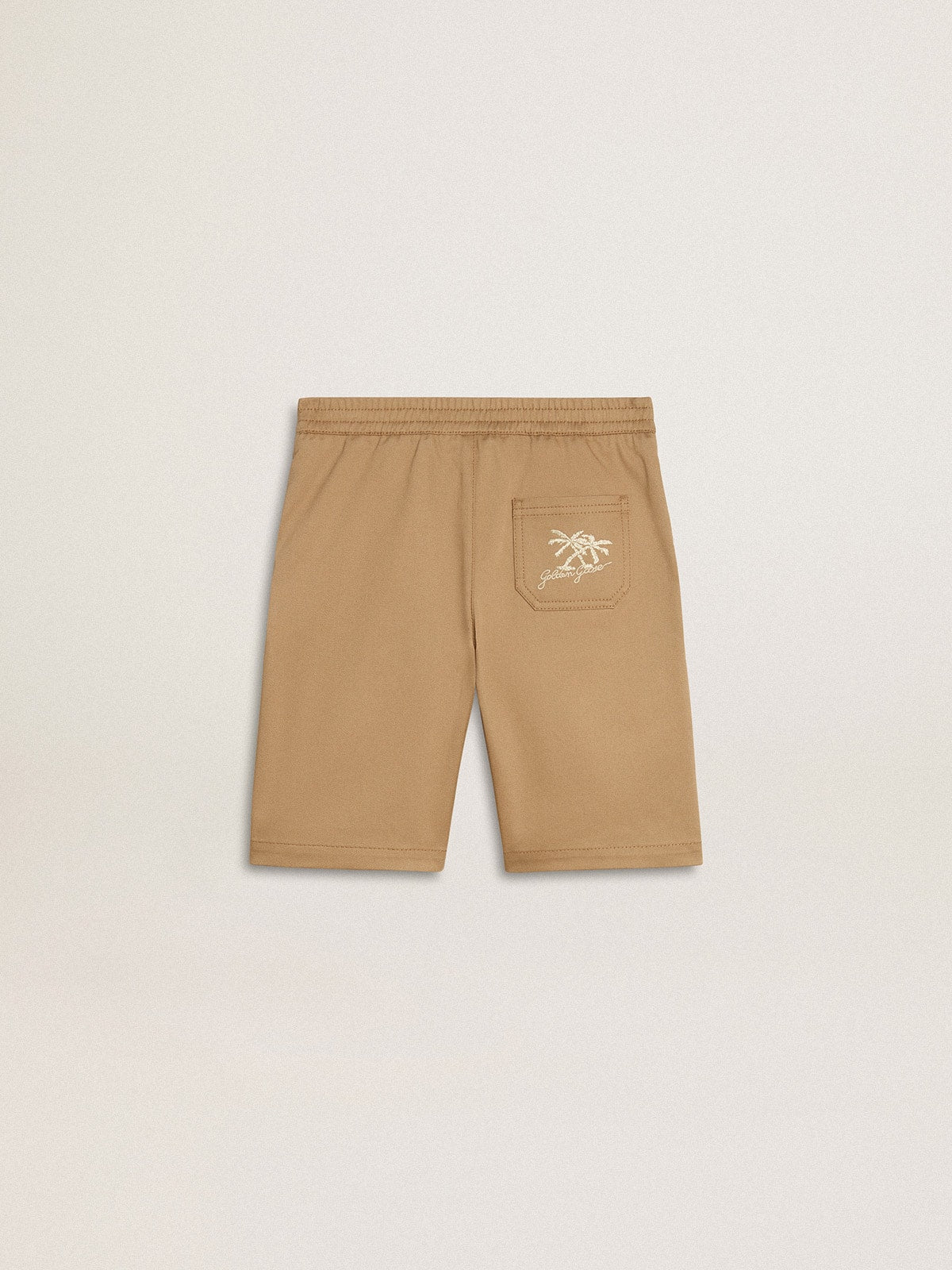 Golden Goose Boys' shorts in beige cotton