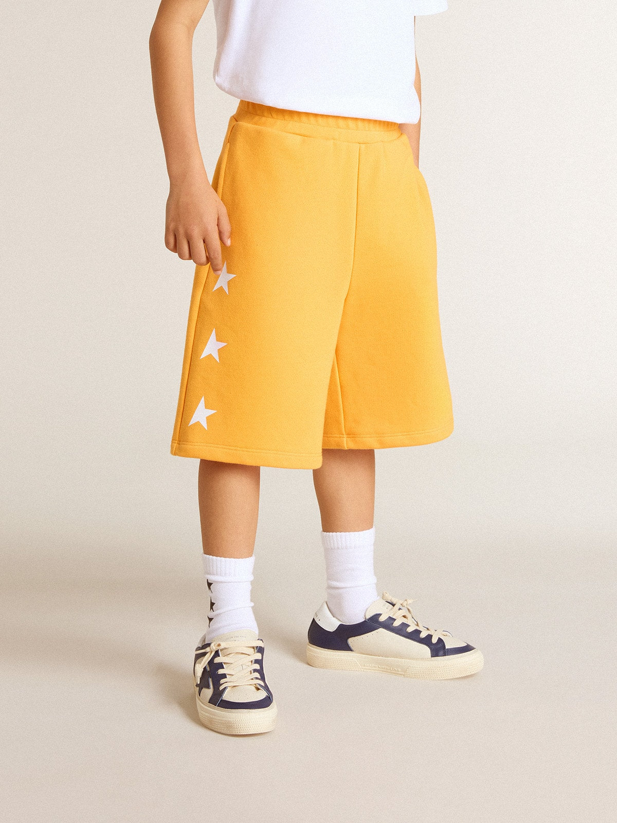 Golden Goose Boys' mustard yellow shorts